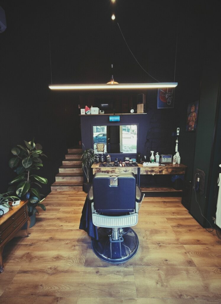 Stanowisko barbera w salonie fryzjer męski Tychy.